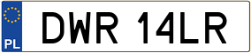 Truck License Plate